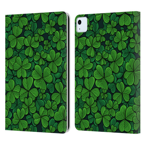 Katerina Kirilova Fruits & Foliage Patterns Clovers Leather Book Wallet Case Cover For Apple iPad Air 11 2020/2022/2024