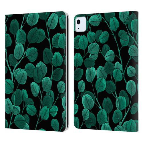 Katerina Kirilova Fruits & Foliage Patterns Eucalyptus Silver Dollar Leather Book Wallet Case Cover For Apple iPad Air 2020 / 2022