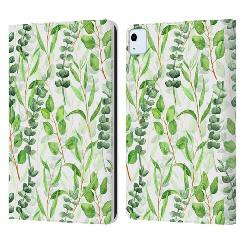 Katerina Kirilova Fruits & Foliage Patterns Eucalyptus Mix Leather Book Wallet Case Cover For Apple iPad Air 2020 / 2022