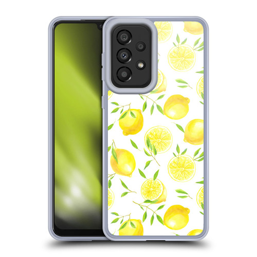 Katerina Kirilova Fruits & Foliage Patterns Lemons Soft Gel Case for Samsung Galaxy A33 5G (2022)