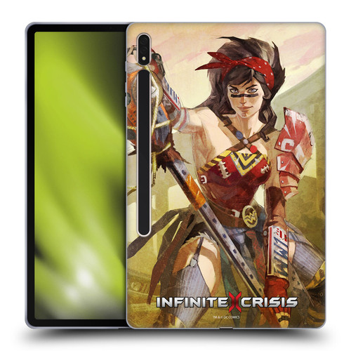 Infinite Crisis Characters Atomic Wonder Woman Soft Gel Case for Samsung Galaxy Tab S8 Plus