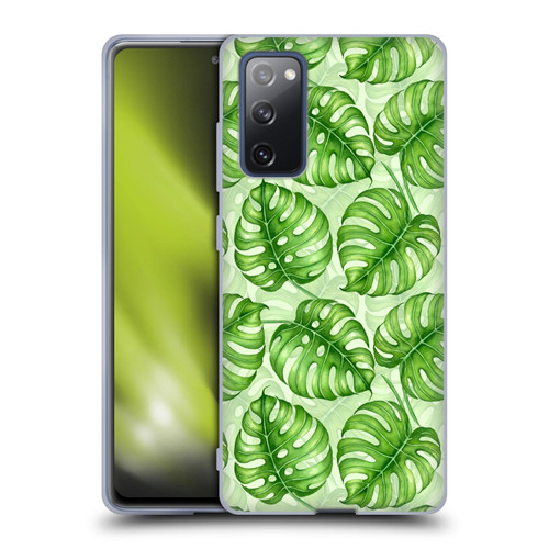 Katerina Kirilova Fruits & Foliage Patterns Monstera Soft Gel Case for Samsung Galaxy S20 FE / 5G