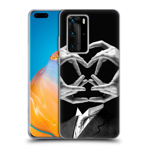 LouiJoverArt Black And White Mr Handy Man Soft Gel Case for Huawei P40 Pro / P40 Pro Plus 5G