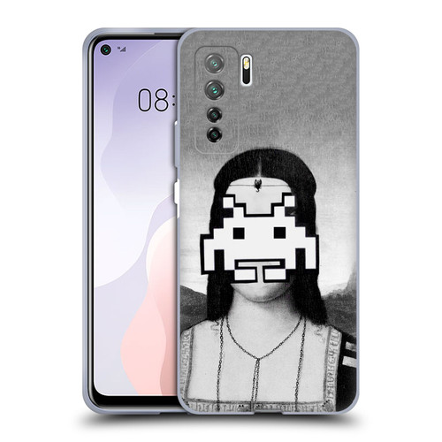 LouiJoverArt Black And White Renaissance Invaders Soft Gel Case for Huawei Nova 7 SE/P40 Lite 5G