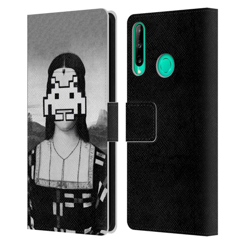 LouiJoverArt Black And White Renaissance Invaders Leather Book Wallet Case Cover For Huawei P40 lite E