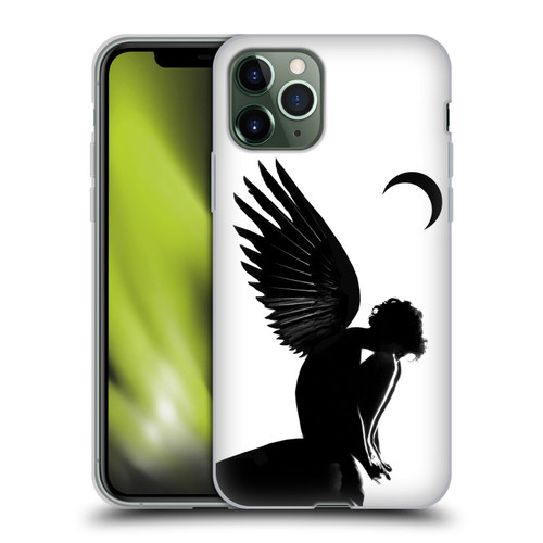 LouiJoverArt Black And White Angel Soft Gel Case for Apple iPhone 11 Pro