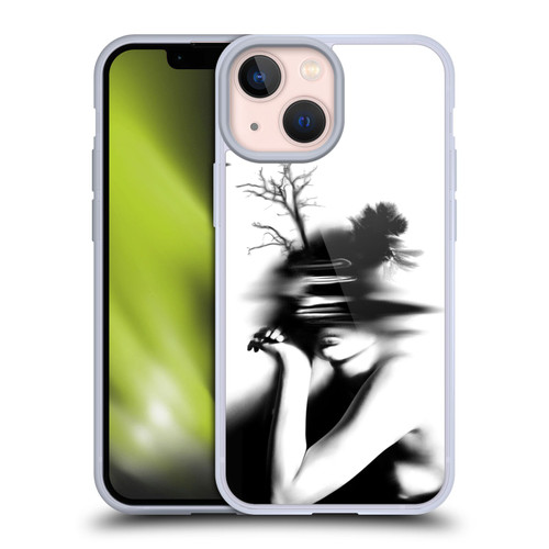 LouiJoverArt Black And White The Mystery Of Never Soft Gel Case for Apple iPhone 13 Mini