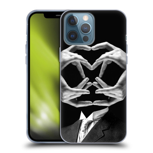 LouiJoverArt Black And White Mr Handy Man Soft Gel Case for Apple iPhone 13 Pro Max