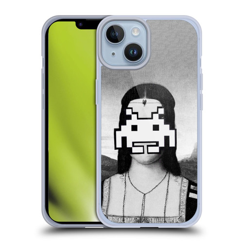 LouiJoverArt Black And White Renaissance Invaders Soft Gel Case for Apple iPhone 14