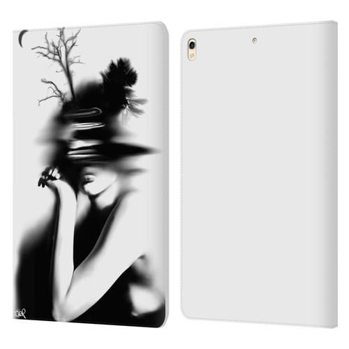 LouiJoverArt Black And White The Mystery Of Never Leather Book Wallet Case Cover For Apple iPad Pro 10.5 (2017)