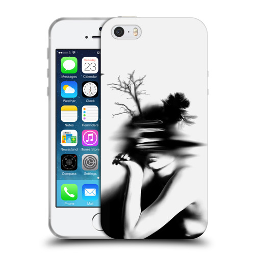 LouiJoverArt Black And White The Mystery Of Never Soft Gel Case for Apple iPhone 5 / 5s / iPhone SE 2016