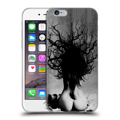 LouiJoverArt Black And White She Oak Soft Gel Case for Apple iPhone 6 / iPhone 6s