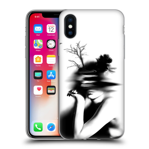 LouiJoverArt Black And White The Mystery Of Never Soft Gel Case for Apple iPhone X / iPhone XS