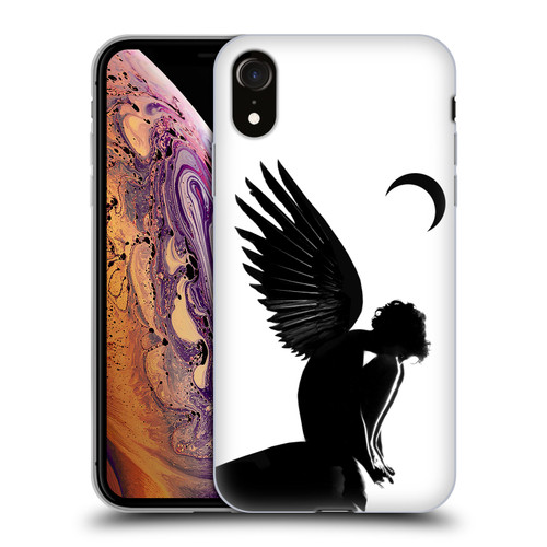 LouiJoverArt Black And White Angel Soft Gel Case for Apple iPhone XR