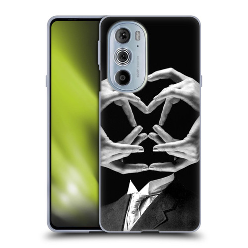 LouiJoverArt Black And White Mr Handy Man Soft Gel Case for Motorola Edge X30