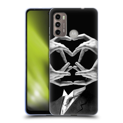 LouiJoverArt Black And White Mr Handy Man Soft Gel Case for Motorola Moto G60 / Moto G40 Fusion