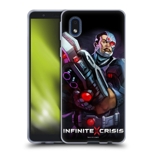 Infinite Crisis Characters Cyborg Soft Gel Case for Samsung Galaxy A01 Core (2020)