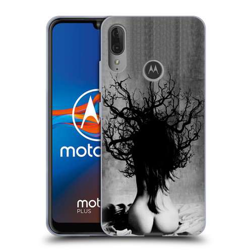 LouiJoverArt Black And White She Oak Soft Gel Case for Motorola Moto E6 Plus