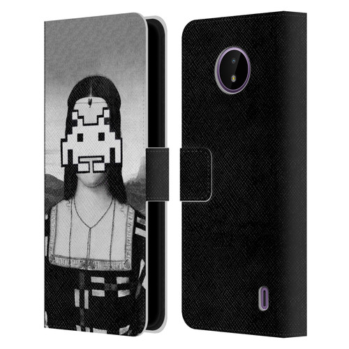LouiJoverArt Black And White Renaissance Invaders Leather Book Wallet Case Cover For Nokia C10 / C20