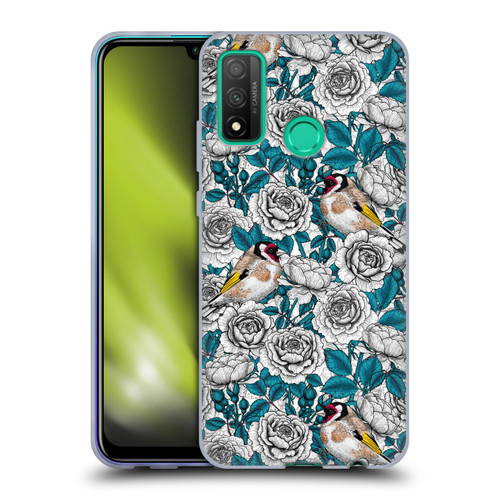Katerina Kirilova Floral Patterns White Rose & Birds Soft Gel Case for Huawei P Smart (2020)