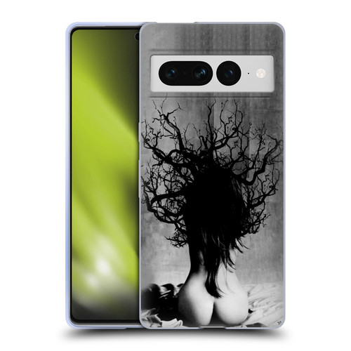 LouiJoverArt Black And White She Oak Soft Gel Case for Google Pixel 7 Pro