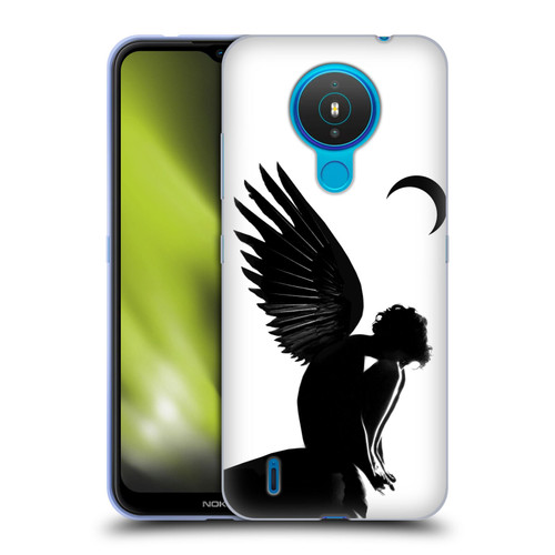 LouiJoverArt Black And White Angel Soft Gel Case for Nokia 1.4