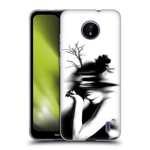 LouiJoverArt Black And White The Mystery Of Never Soft Gel Case for Nokia C10 / C20