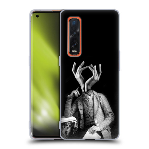 LouiJoverArt Black And White Sensitive Man Soft Gel Case for OPPO Find X2 Pro 5G