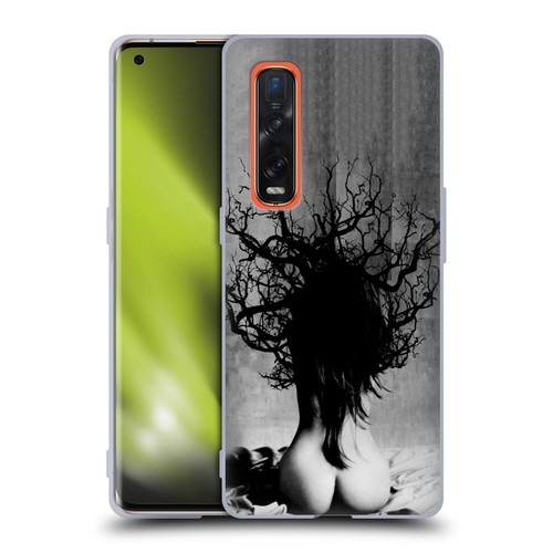 LouiJoverArt Black And White She Oak Soft Gel Case for OPPO Find X2 Pro 5G