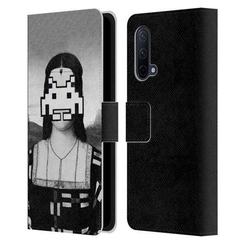 LouiJoverArt Black And White Renaissance Invaders Leather Book Wallet Case Cover For OnePlus Nord CE 5G