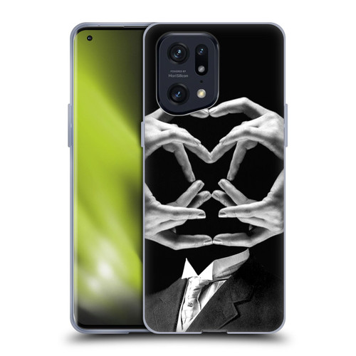 LouiJoverArt Black And White Mr Handy Man Soft Gel Case for OPPO Find X5 Pro