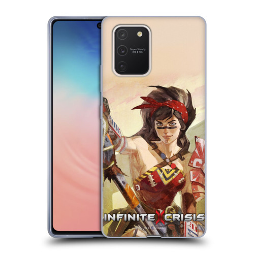 Infinite Crisis Characters Atomic Wonder Woman Soft Gel Case for Samsung Galaxy S10 Lite