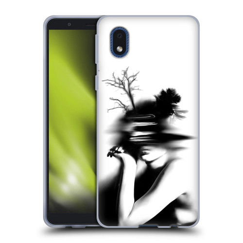 LouiJoverArt Black And White The Mystery Of Never Soft Gel Case for Samsung Galaxy A01 Core (2020)