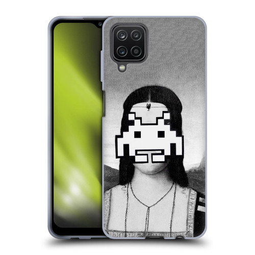 LouiJoverArt Black And White Renaissance Invaders Soft Gel Case for Samsung Galaxy A12 (2020)