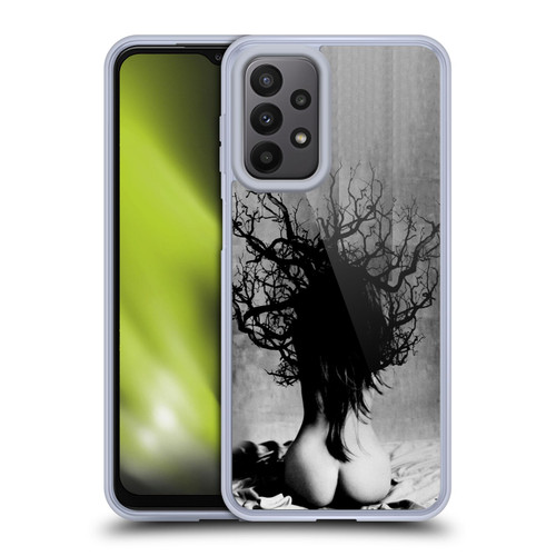 LouiJoverArt Black And White She Oak Soft Gel Case for Samsung Galaxy A23 / 5G (2022)