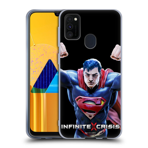 Infinite Crisis Characters Superman Soft Gel Case for Samsung Galaxy M30s (2019)/M21 (2020)