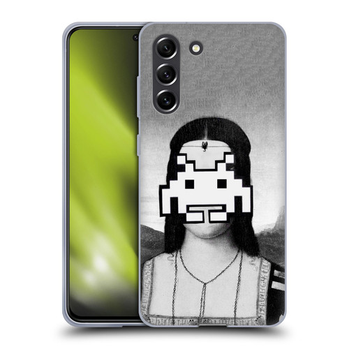 LouiJoverArt Black And White Renaissance Invaders Soft Gel Case for Samsung Galaxy S21 FE 5G