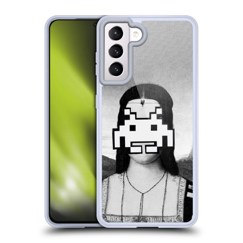 LouiJoverArt Black And White Renaissance Invaders Soft Gel Case for Samsung Galaxy S21 5G