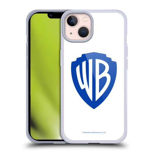 Warner Bros. Shield Logo White Soft Gel Case for Apple iPhone 13
