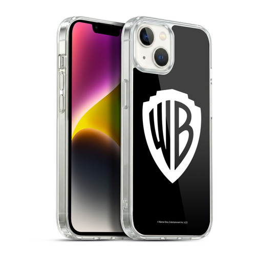 Warner Bros. Shield Logo Black Soft Gel Case for Apple iPhone 14 Plus & MagSafe