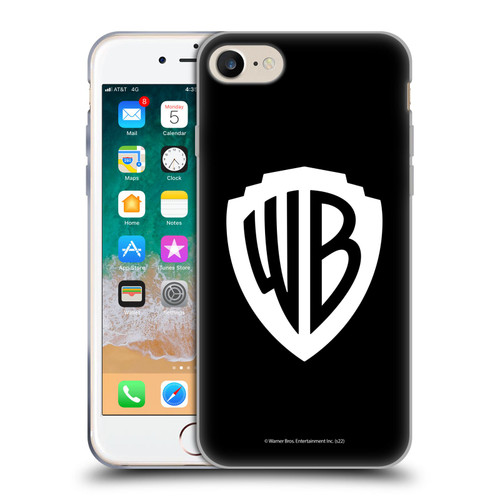 Warner Bros. Shield Logo Black Soft Gel Case for Apple iPhone 7 / 8 / SE 2020 & 2022