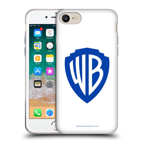 Warner Bros. Shield Logo White Soft Gel Case for Apple iPhone 7 / 8 / SE 2020 & 2022