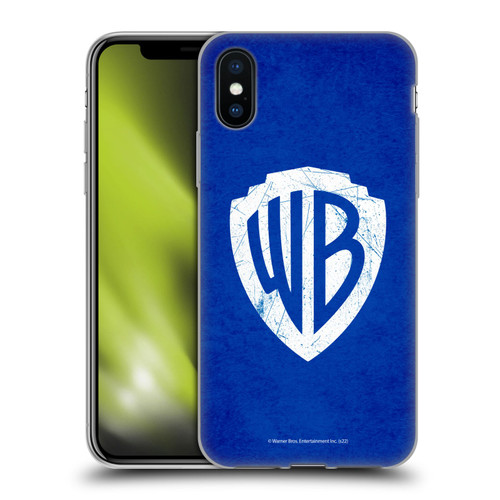 Warner Bros. Shield Logo Distressed Soft Gel Case for Apple iPhone X / iPhone XS