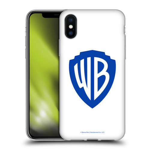 Warner Bros. Shield Logo White Soft Gel Case for Apple iPhone X / iPhone XS