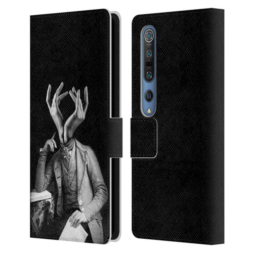 LouiJoverArt Black And White Sensitive Man Leather Book Wallet Case Cover For Xiaomi Mi 10 5G / Mi 10 Pro 5G
