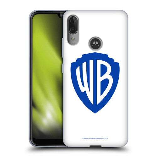 Warner Bros. Shield Logo White Soft Gel Case for Motorola Moto E6 Plus