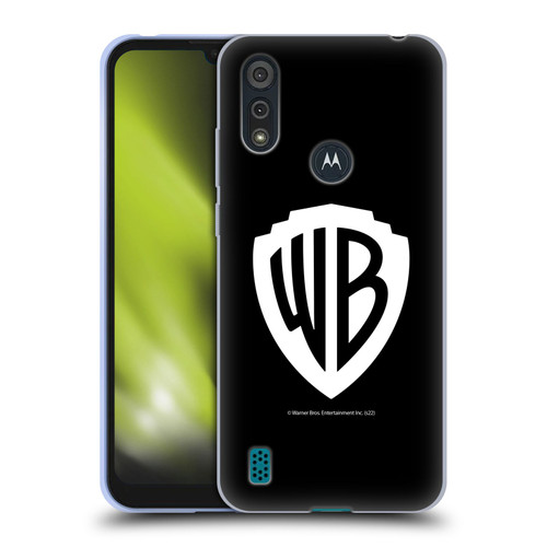 Warner Bros. Shield Logo Black Soft Gel Case for Motorola Moto E6s (2020)