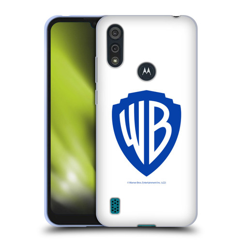 Warner Bros. Shield Logo White Soft Gel Case for Motorola Moto E6s (2020)