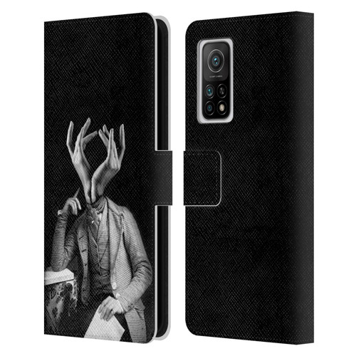 LouiJoverArt Black And White Sensitive Man Leather Book Wallet Case Cover For Xiaomi Mi 10T 5G