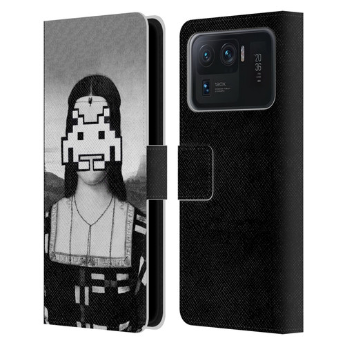 LouiJoverArt Black And White Renaissance Invaders Leather Book Wallet Case Cover For Xiaomi Mi 11 Ultra